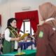 Bunda GenRe Kota Medan Airin Rico Waas saat membuka Karantina Pemilihan Duta GenRe Kota Medan 2026.