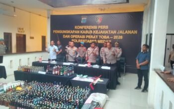 Polrestabes Medan Ungkap 729 Kasus Kejahatan Jalanan Selama 300 Hari Kerja