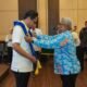 Wali Kota Medan Rico Waas saat dikukuhkan sebagai Duta Penggerak Ayah Teladan di Balai Kota.