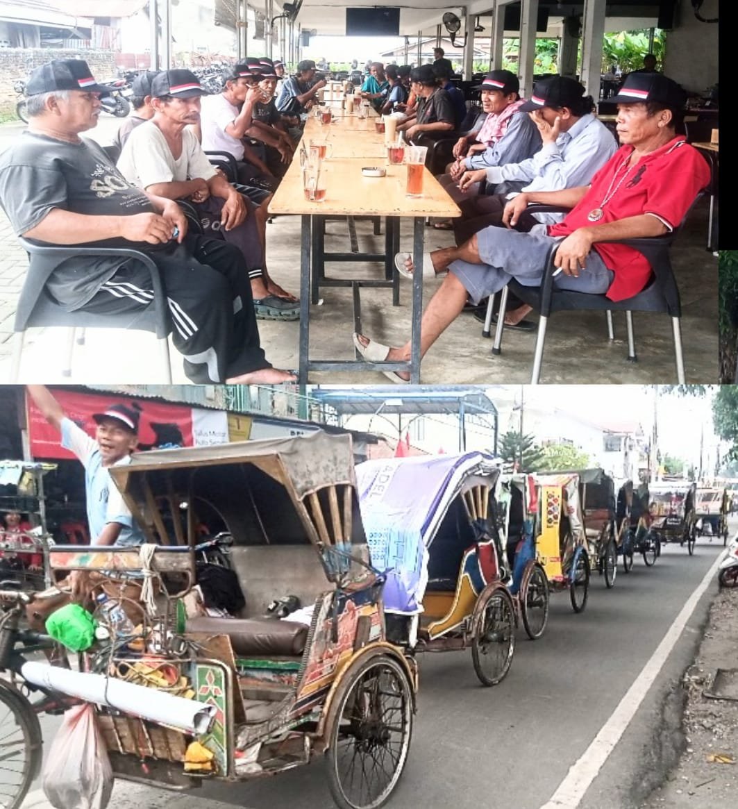 Semarak HUT RI ke-81, M. Arif Tanjung Gelar Baksos Sembako dan Konvoi Kemerdekaan Bersama Abang Becak Medan