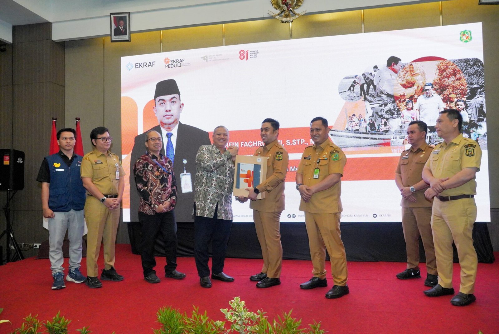 Pj Sekda Kota Medan Erfin Fahrurrazi saat membuka Workshop Digital Entrepreneurship di Hotel Grandhika Medan.