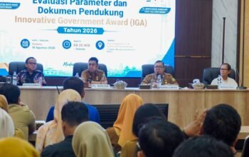 Wali Kota Medan Rico Tri Putra Bayu Waas (melalui sambutan tertulis yang dibacakan Pj. Sekda Erfin Fahrurrazi) dalam kegiatan Evaluasi IGA 2026, menegaskan pentingnya inovasi yang berdampak nyata.
