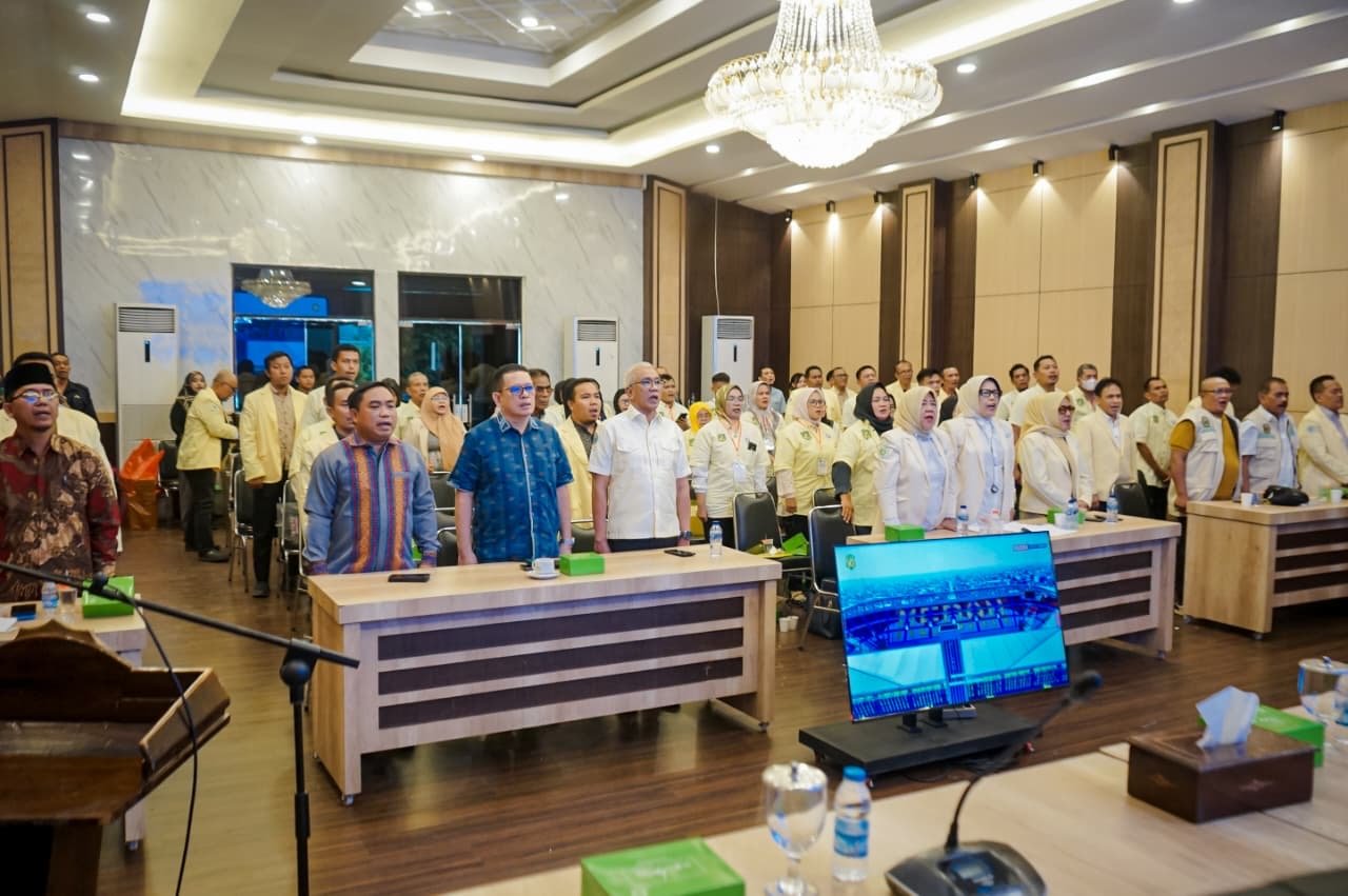 Suasana Musyawarah Daerah IPSM Kota Medan di Kantor Wali Kota Medan, Sabtu (8/8/2026). Rico Waas tekankan organisasi sosial harus memberi dampak nyata kepada warga.