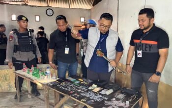 IRT Bandar Sabu Ditangkap, Rumah di Percut Sei Tuan Dihancurkan Polisi