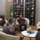 Rico Waas menerima audiensi panitia North Sumatera Jazz Festival di Rumah Dinas Wali Kota Medan.