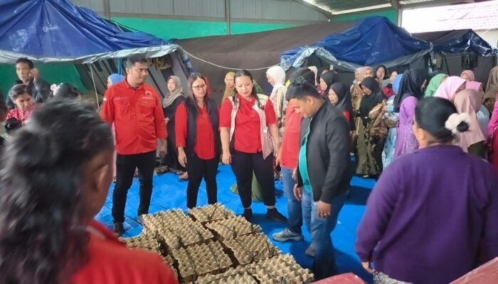 Bantu Pengungsi Sinabung, PDI Perjuangan Turun Langsung ke Posko