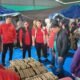 PDI Perjuangan menyalurkan bantuan kepada pengungsi erupsi Gunung Sinabung di Karo