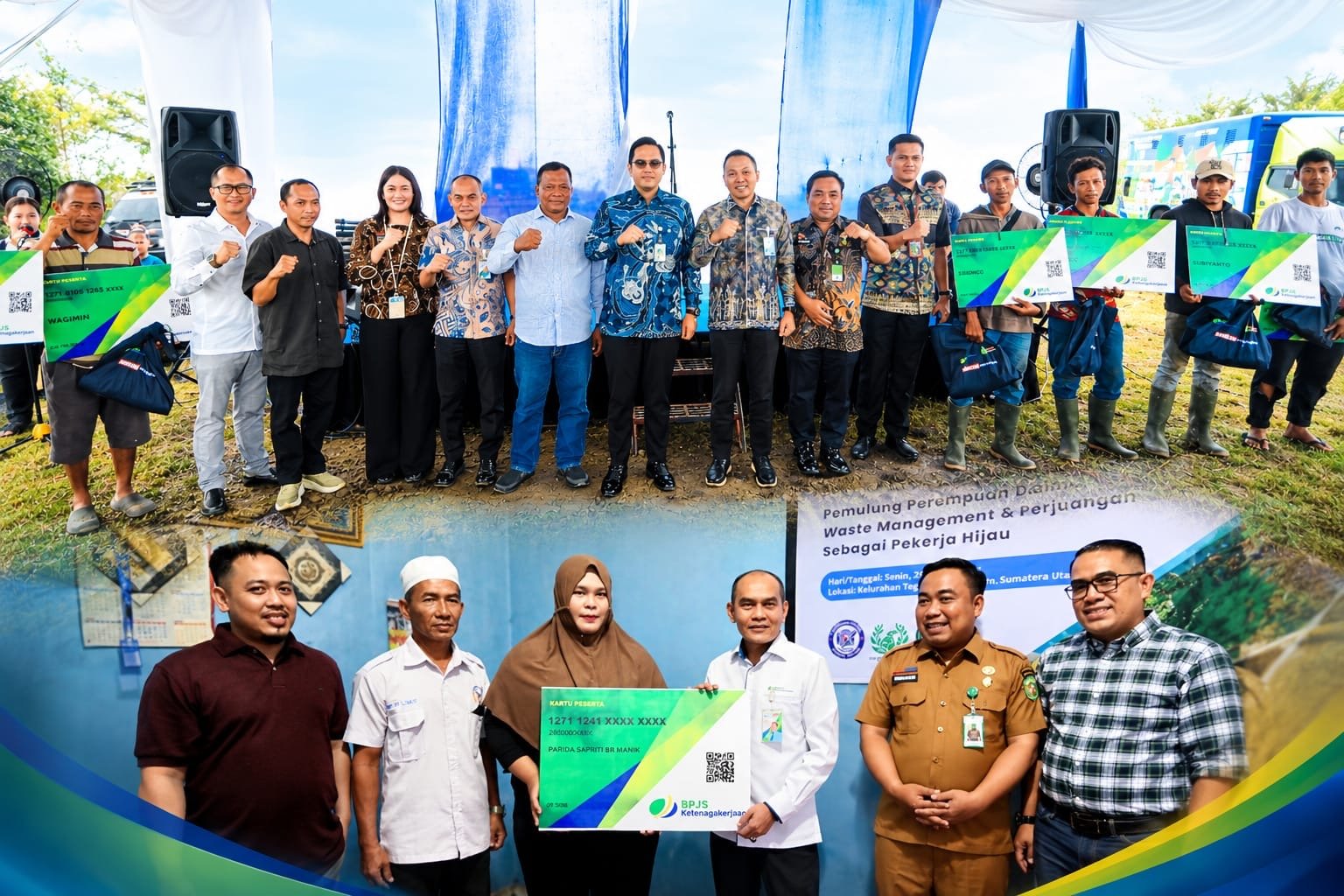 Ketua PWPM Kota Medan Muhammad Edison Ginting mendorong perlindungan BPJS Ketenagakerjaan bagi pemulung TPA Terjun