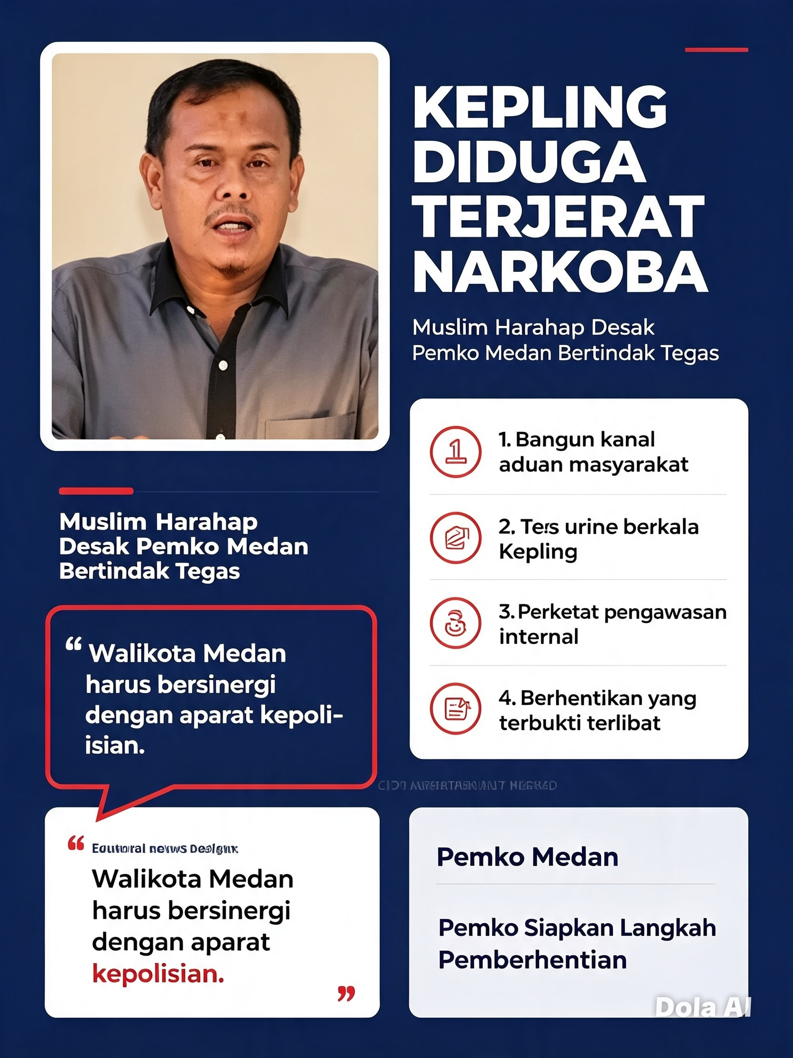 Muslim Harahap soroti Kepling terjerat narkoba di Medan