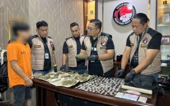 Residivis Ditangkap Jadi Bandar Ganja di Tembung, 141 Paket Disita