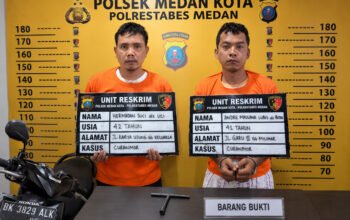 Polisi menangkap pelaku curanmor di Jalan Brigjen Katamso Medan