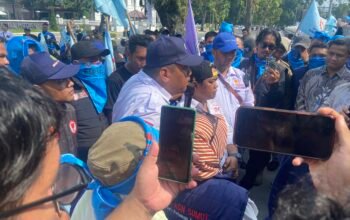 DPN demo di Kantor Gubsu mendesak BGN audit dapur MBG.