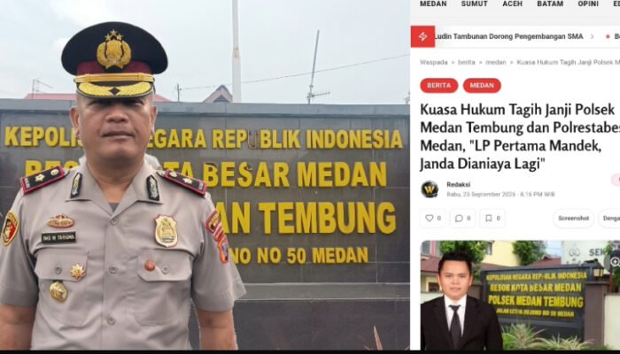 Polsek Medan Tembung Tegaskan Kasus Anisyah Sudah Masuk Tahap Tersangka