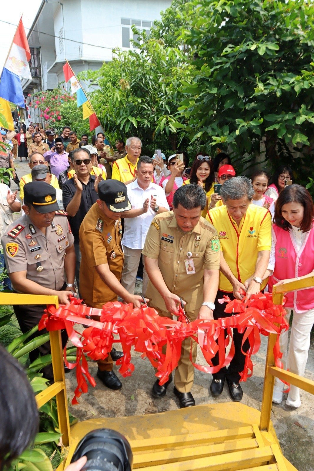 Peresmian Jembatan Perintis di Jalan Sawit I Kelurahan Mangga Medan Tuntungan