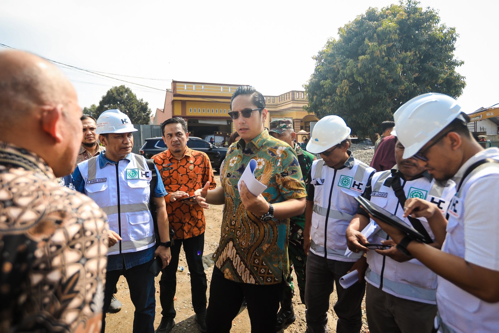 Rico Waas meninjau pembangunan Puskesmas Tuntungan Medan