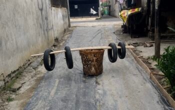 Jalan Gang Keluarga Kwala Bekala Medan Johor selesai diperbaiki dengan rabat beton