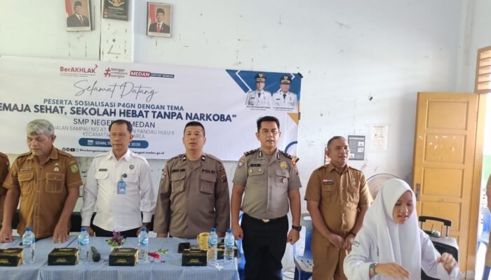 Polrestabes Medan Gencarkan Edukasi Narkoba di SMPN 13