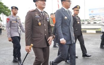 Rico Waas menghadiri upacara HUT ke-81 TNI di Kodaeral I Belawan