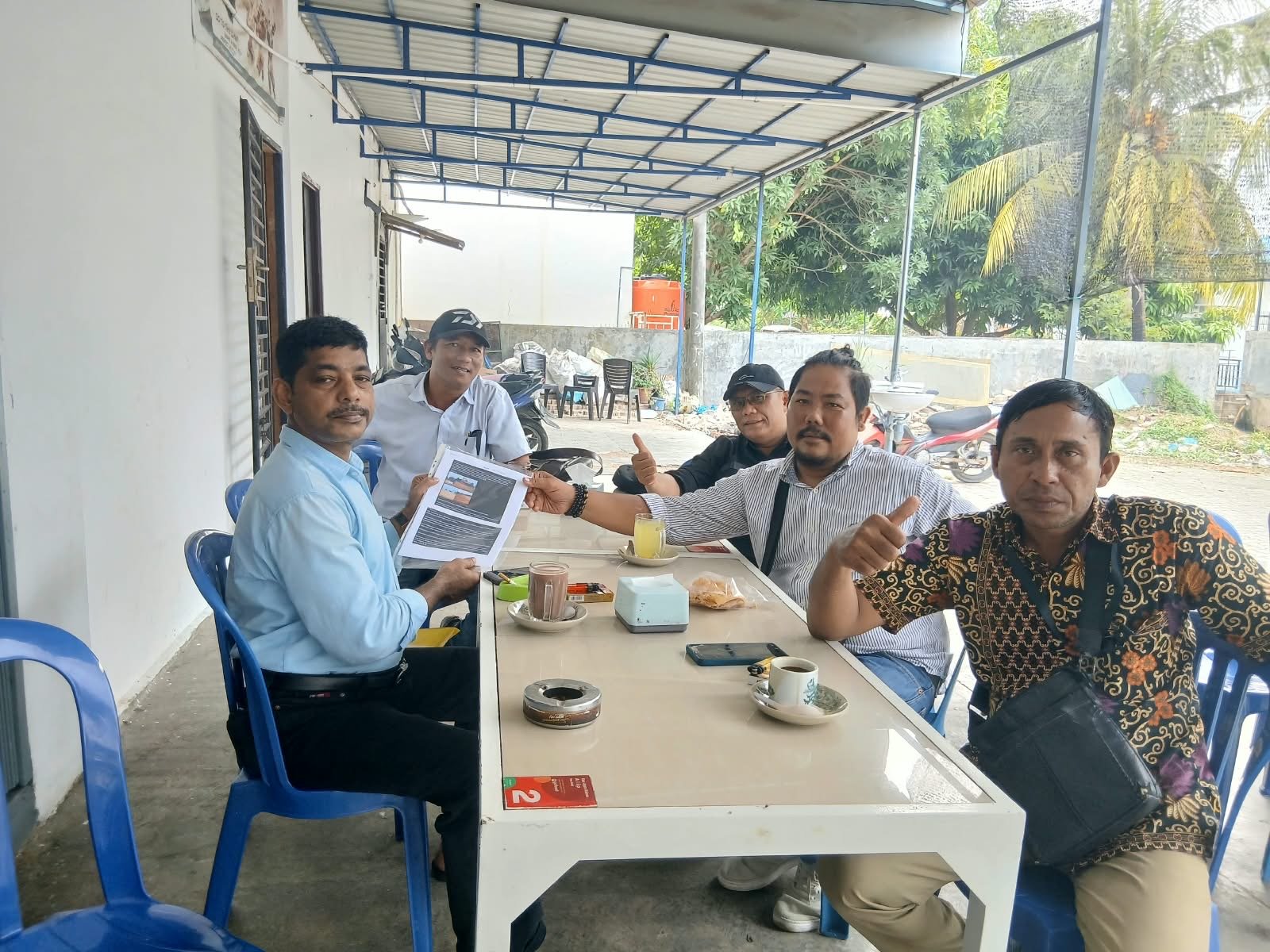 Jimmy Halim memberikan klarifikasi terkait perizinan pematangan lahan pemakaman di Sambau, Nongsa, Batam.