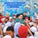 Airin Rico Waas bersama dokter kecil mempraktikkan cuci tangan pakai sabun di SD Negeri 060923 Medan