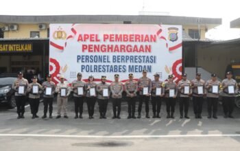 15 Personel Berprestasi, Kapolrestabes Medan Tekankan Pencegahan