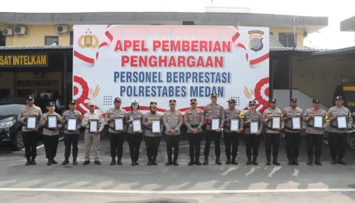 15 Personel Berprestasi, Kapolrestabes Medan Tekankan Pencegahan